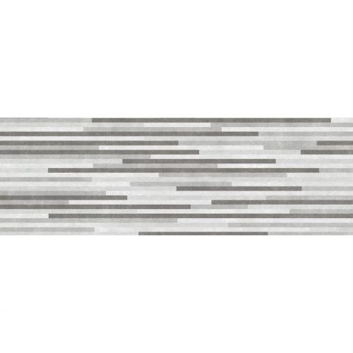 60x20 CEMENTI matt szürke dekor fali csempe, falburkoló ZBD 62081